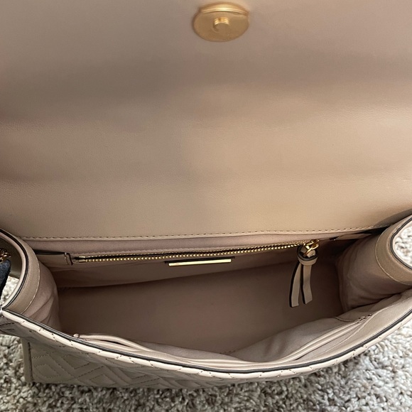 Tory Burch Purse - Fleming Blush/Cream Matte Convertible Shoulder Bag - Picture 5 of 10